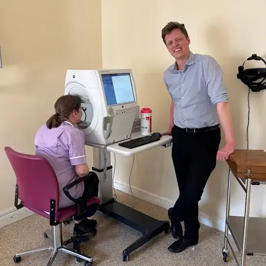 The Friends purchase equipment for the Ophthalmology Department